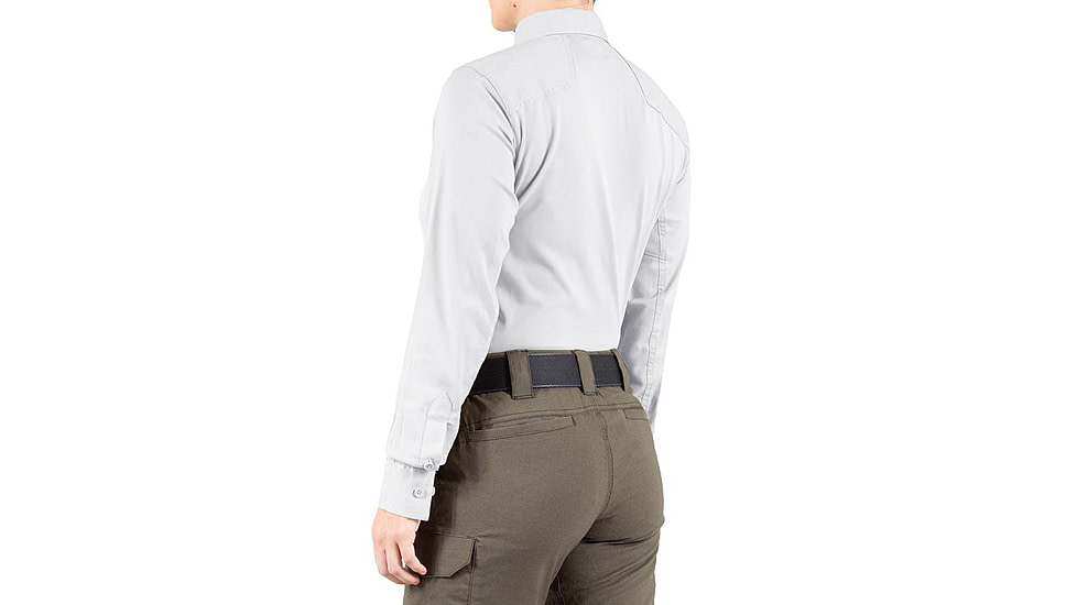 First Tactical V2 Pro Performance Long Sleeve Shirt - Womens, White, Large, R, 121015-010-L-R
