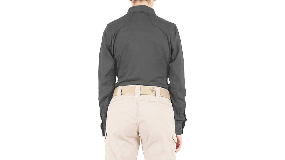 First Tactical V2 Pro Performance Long Sleeve Shirt - Womens, Wolf Grey, Large, R, 121015-036-L-R