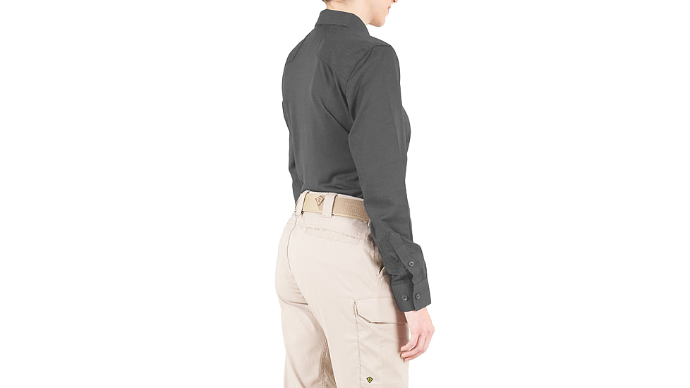 First Tactical V2 Pro Performance Long Sleeve Shirt - Womens, Wolf Grey, Large, R, 121015-036-L-R