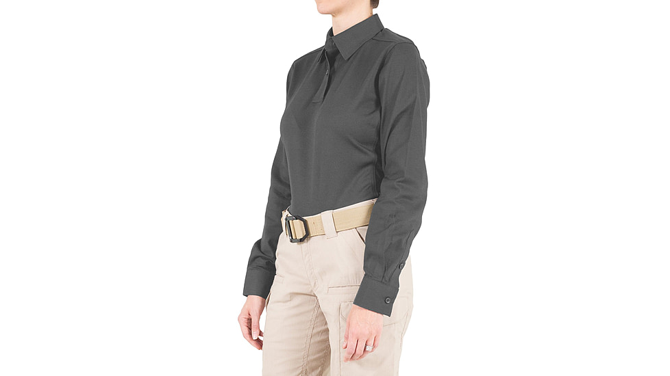 First Tactical V2 Pro Performance Long Sleeve Shirt - Womens, Wolf Grey, Large, R, 121015-036-L-R