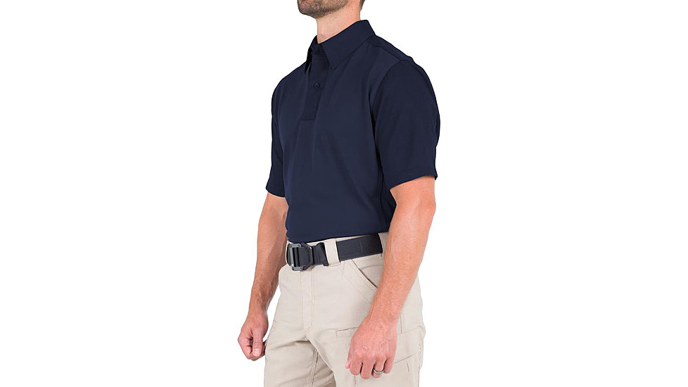 First Tactical V2 Pro Performance Short Sleeve Shirt - Mens, Midnight Navy, Large, R, 112012-729-L-R