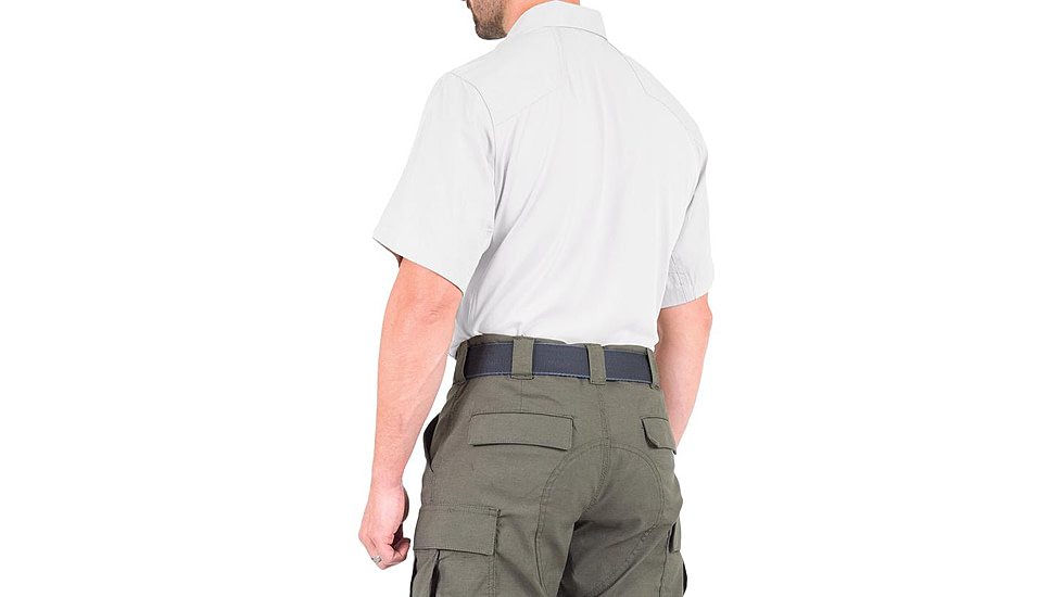 First Tactical V2 Pro Performance Short Sleeve Shirt - Mens, White, 3XL, R, 112012-010-3XL-R