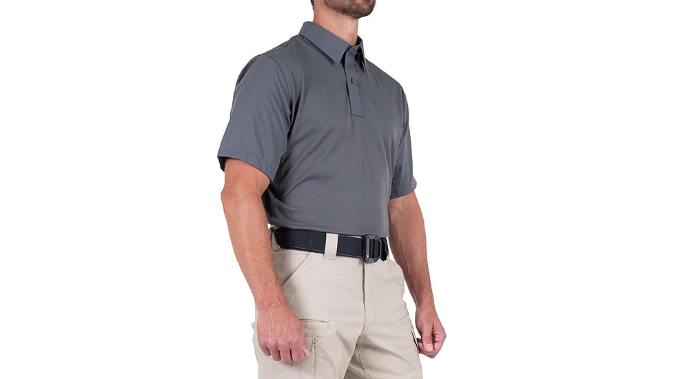 First Tactical V2 Pro Performance Short Sleeve Shirt - Mens, Wolf Grey, 3XL, R, 112012-036-3XL-R