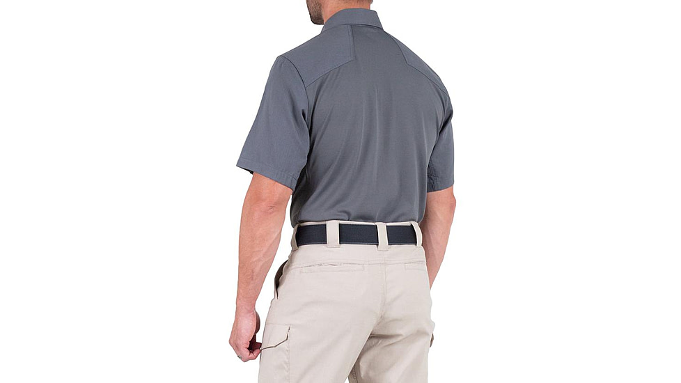First Tactical V2 Pro Performance Short Sleeve Shirt - Mens, Wolf Grey, 3XL, R, 112012-036-3XL-R