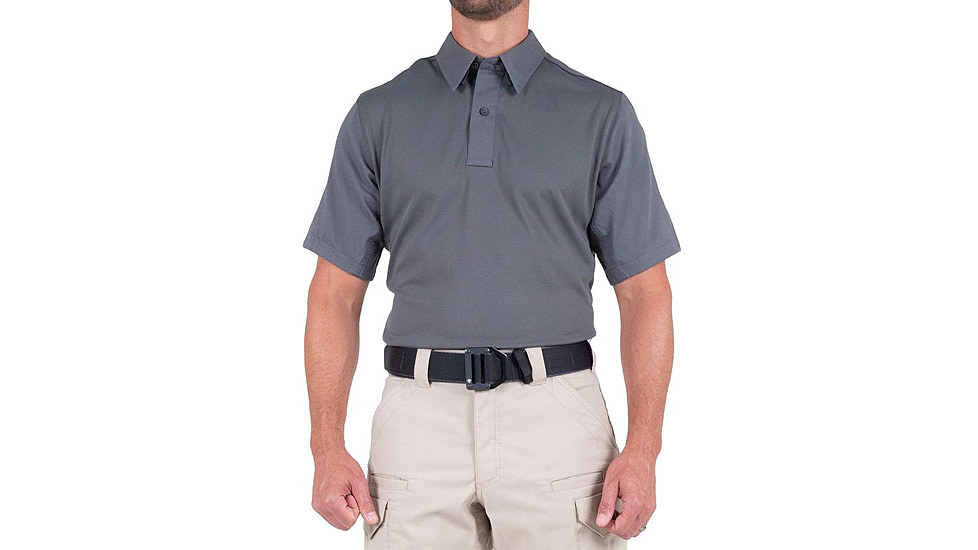 First Tactical V2 Pro Performance Short Sleeve Shirt - Mens, Wolf Grey, 3XL, R, 112012-036-3XL-R