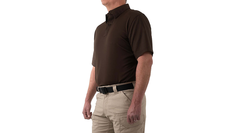 First Tactical V2 Pro Performance Short Sleeve Shirt, Regular Fit - Mens, Kodiak Brown, 4XL, 112012-182-4XL-R