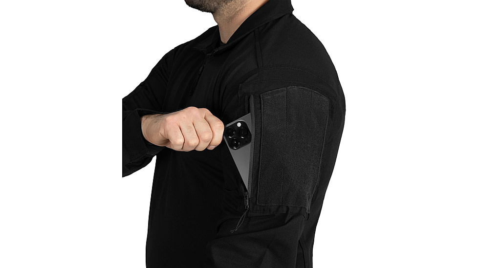 First Tactical V2 Responder Long Sleeve Shirt - Mens, Tall, Black, Large, 111031-019-L-T