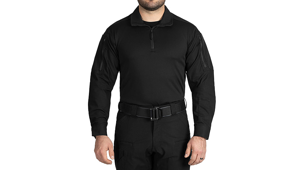 First Tactical V2 Responder Long Sleeve Shirt - Mens, Tall, Black, Large, 111031-019-L-T