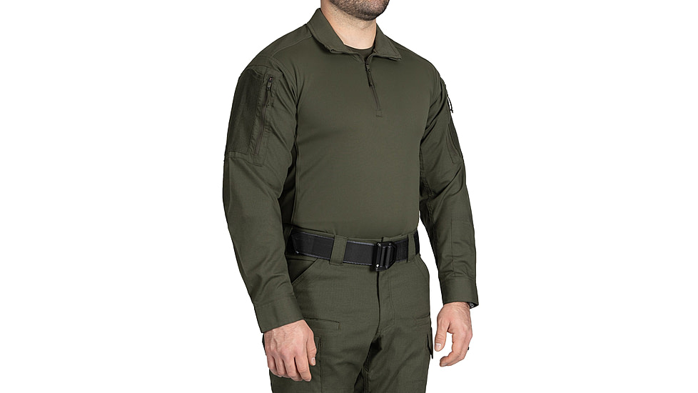 First Tactical V2 Responder Long Sleeve Shirt - Mens, Tall, OD Green, Extra Large, 111031-830-XL-T