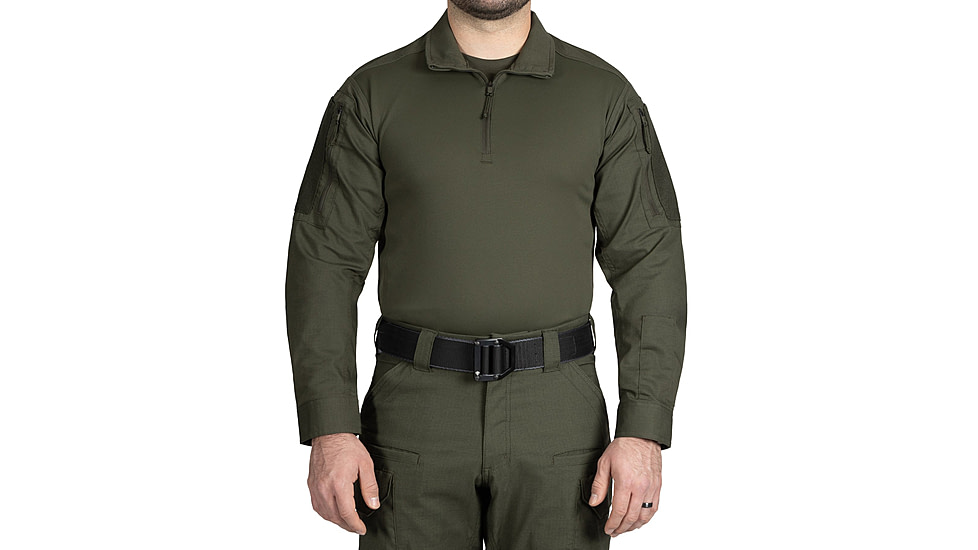 First Tactical V2 Responder Long Sleeve Shirt - Mens, Tall, OD Green, Extra Large, 111031-830-XL-T