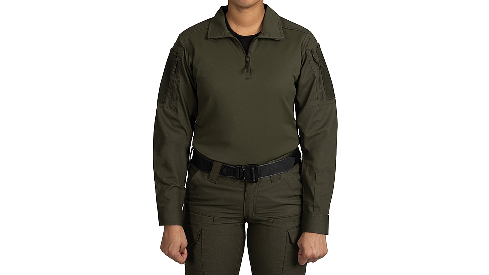 First Tactical V2 Responder Long Sleeve Shirt - Womens, Regular, OD Green, Medium, 121031-830-M-R