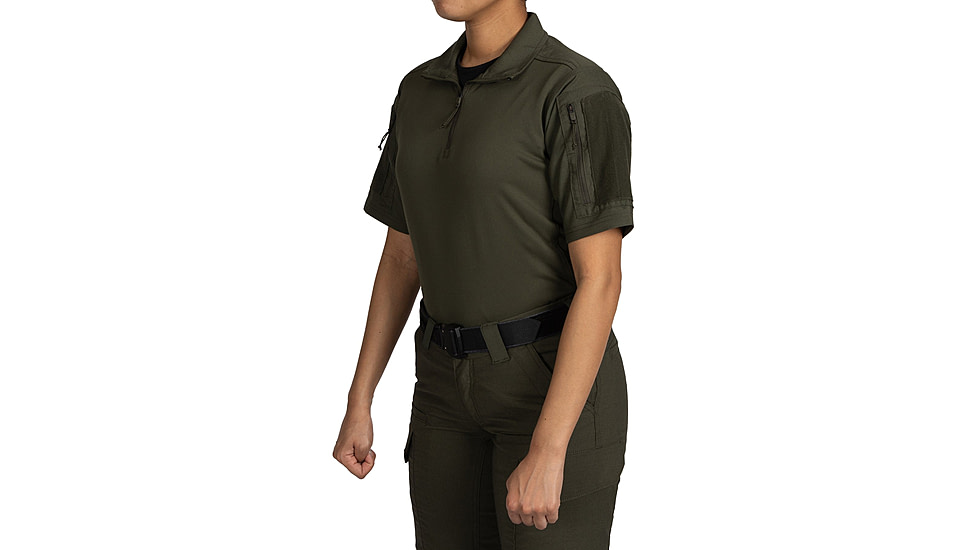 First Tactical V2 Responder Short Sleeve Shirt - Womens, Regular, OD Green, Medium, 122024-830-M-R