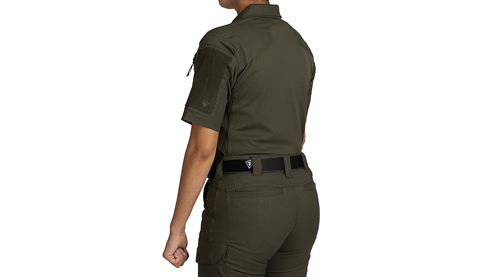 First Tactical V2 Responder Short Sleeve Shirt - Womens, Regular, OD Green, Medium, 122024-830-M-R