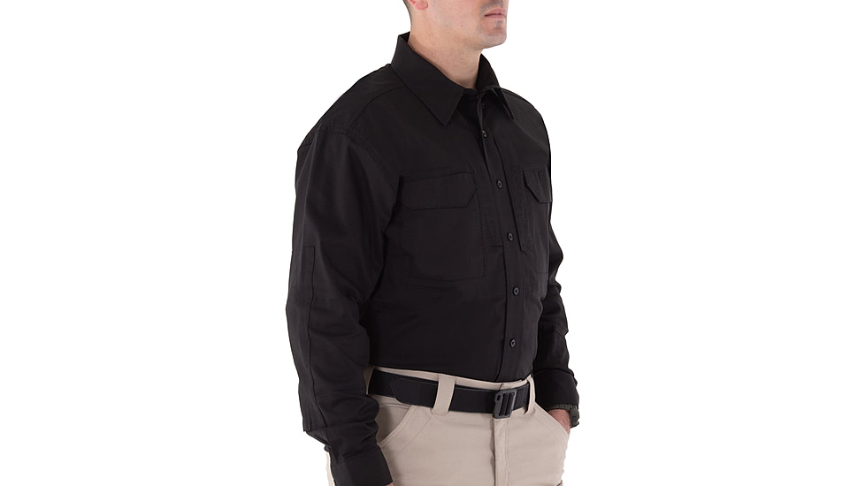 First Tactical V2 Tactical Long Sleeve Shirt - Mens, Black, 3XL, T, 111006-019-3XL-T