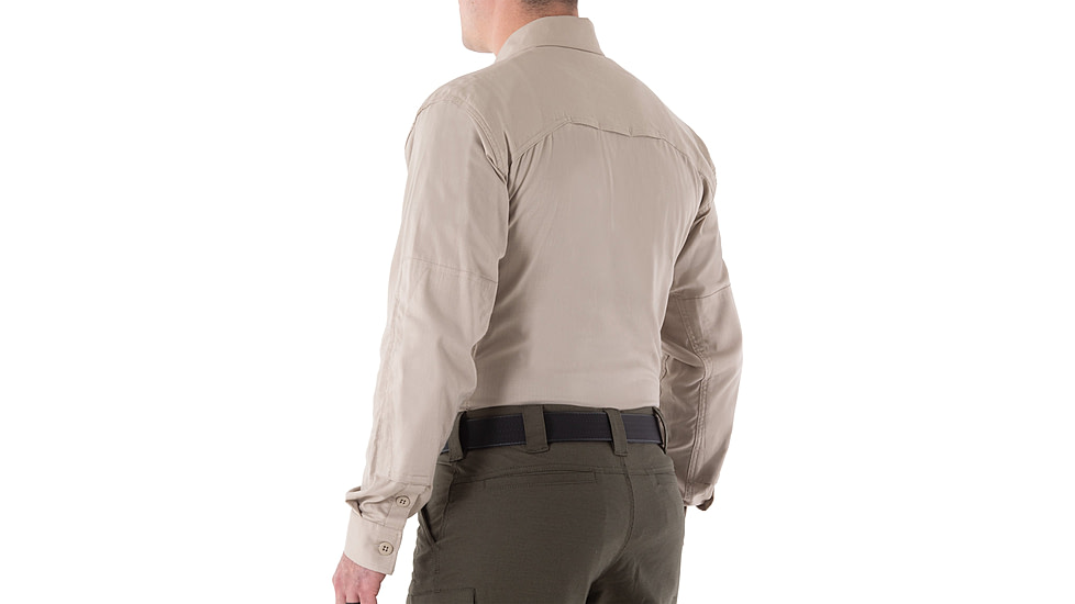 First Tactical V2 Tactical Long Sleeve Shirt - Mens, Khaki, Extra Large, T, 111006-055-XL-T