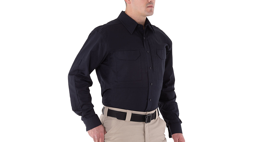 First Tactical V2 Tactical Long Sleeve Shirt - Mens, Midnight Navy, 4XL, T, 111006-729-4XL-T
