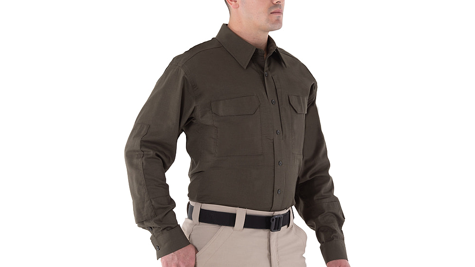 First Tactical V2 Tactical Long Sleeve Shirt - Mens, OD Green, 4XL, T, 111006-830-4XL-T