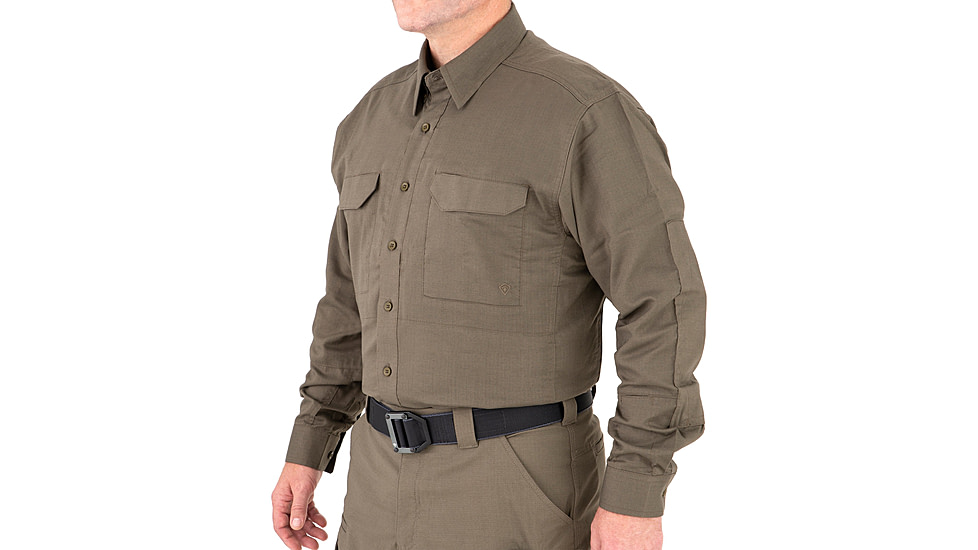 First Tactical V2 Tactical Long Sleeve Shirt - Mens, Ranger Green, 4XL, T, 111006-610-4XL-T