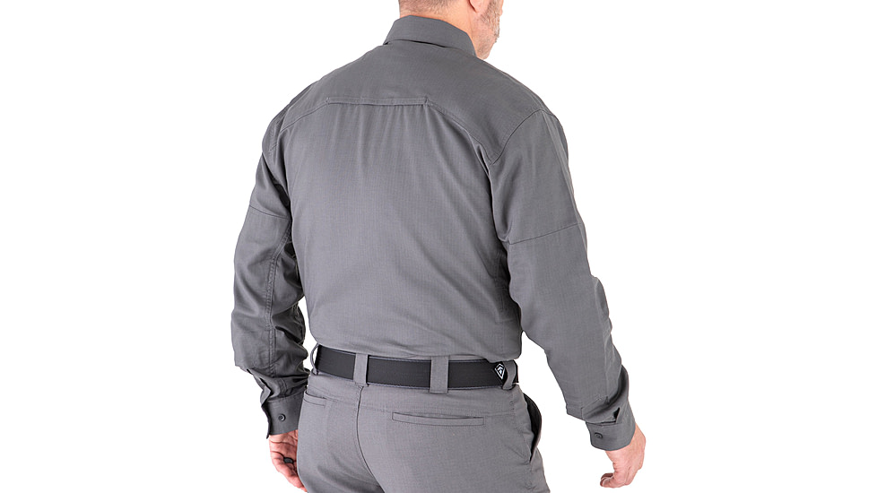 First Tactical V2 Tactical Long Sleeve Shirt - Mens, Wolf Grey, 2XL, T, 111006-036-XXL-T