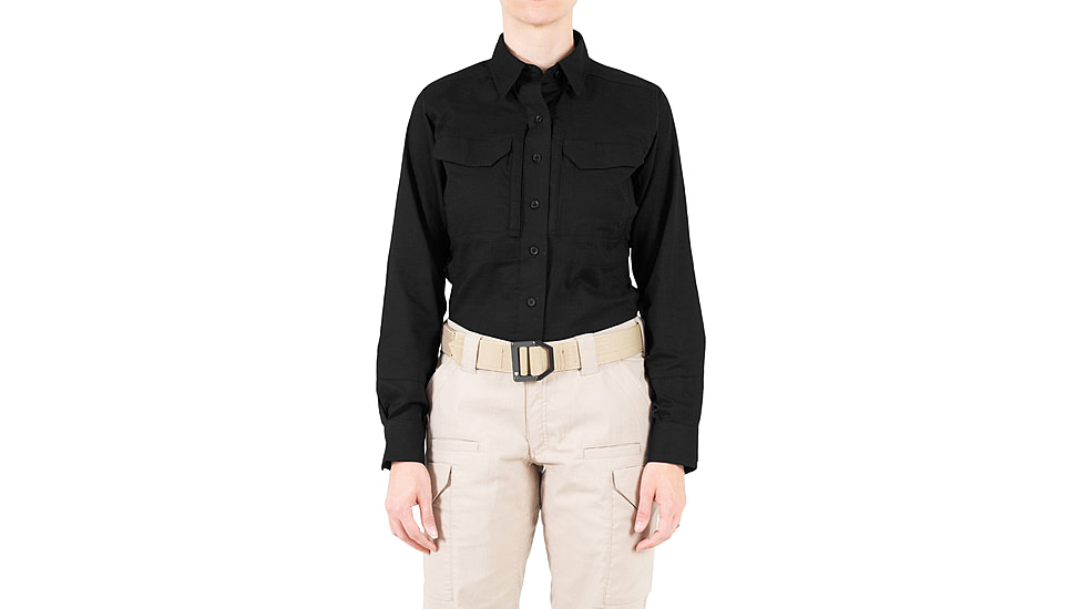 First Tactical V2 Tactical Long Sleeve Shirt - Womens, Black, Extra Small, R, 121006-019-XS-R