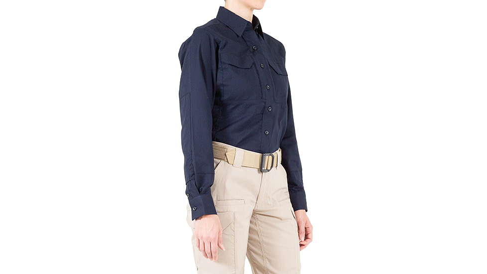 First Tactical V2 Tactical Long Sleeve Shirt - Womens, Midnight Navy, Medium, R, 121006-729-M-R