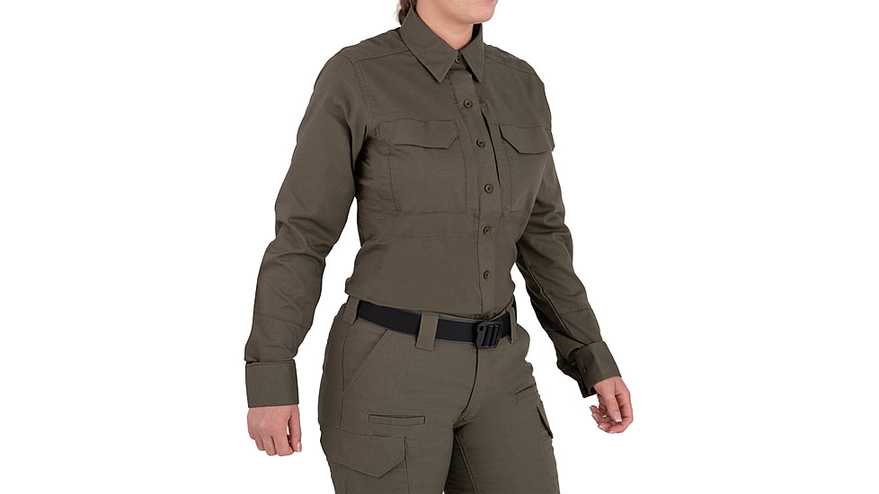 First Tactical V2 Tactical Long Sleeve Shirt - Womens, Ranger Green, 2XL, R, 121006-610-XXL-R
