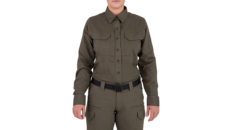 First Tactical V2 Tactical Long Sleeve Shirt - Womens, Ranger Green, 2XL, R, 121006-610-XXL-R