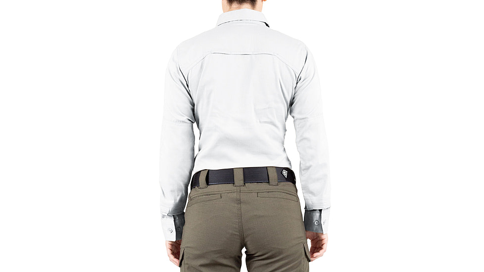 First Tactical V2 Tactical Long Sleeve Shirt - Womens, White, Large, R, 121006-010-L-R