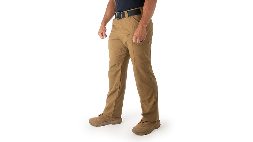 First Tactical V2 Tactical Pant - Mens, Coyote Brown, 28/Unhemmed, 114011-181-28-U