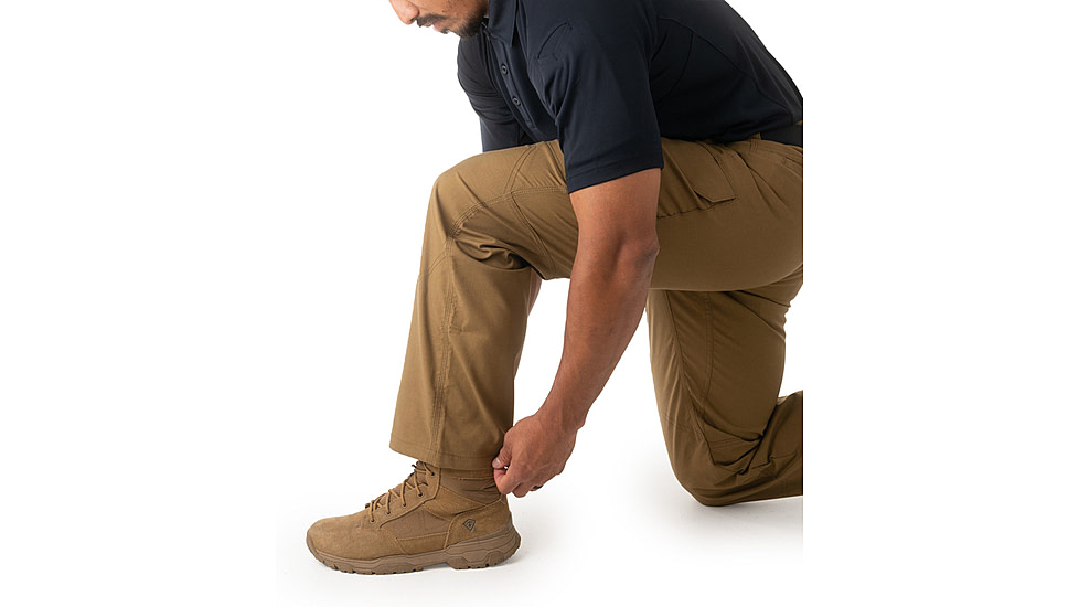First Tactical V2 Tactical Pant - Mens, Coyote Brown, 28/Unhemmed, 114011-181-28-U