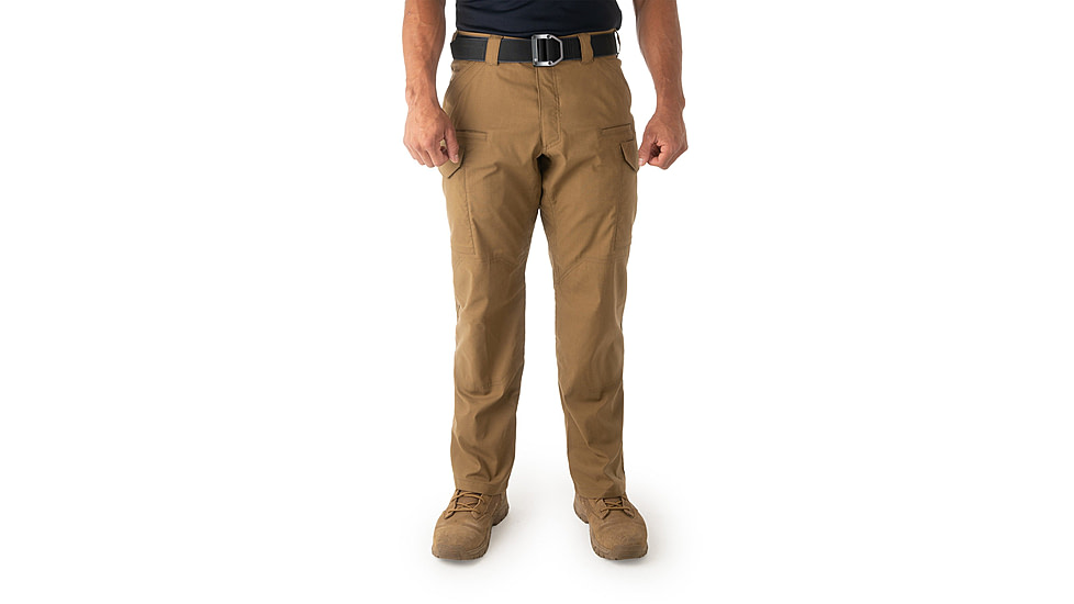 First Tactical V2 Tactical Pant - Mens, Coyote Brown, 28/Unhemmed, 114011-181-28-U