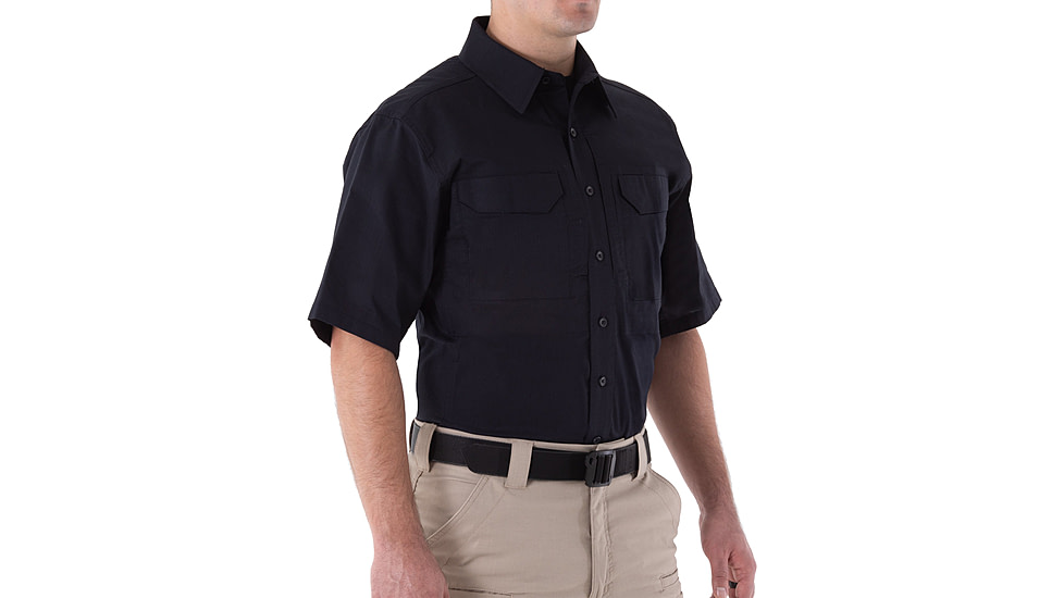First Tactical V2 Tactical Short Sleeve Shirt - Mens, Midnight Navy, 2XL, T, 112007-729-XXL-T