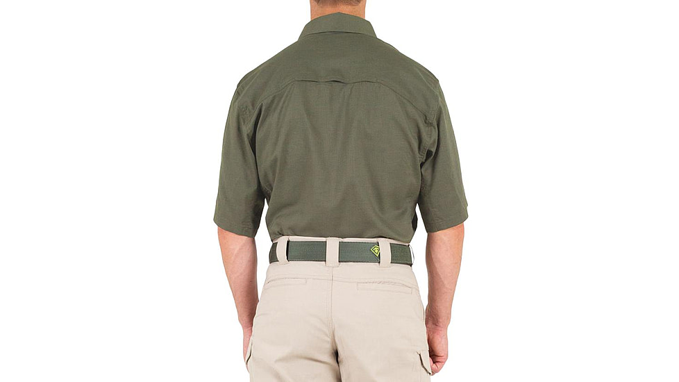 First Tactical V2 Tactical Short Sleeve Shirt - Mens, Ranger Green, Large, T, 112007-610-L-T
