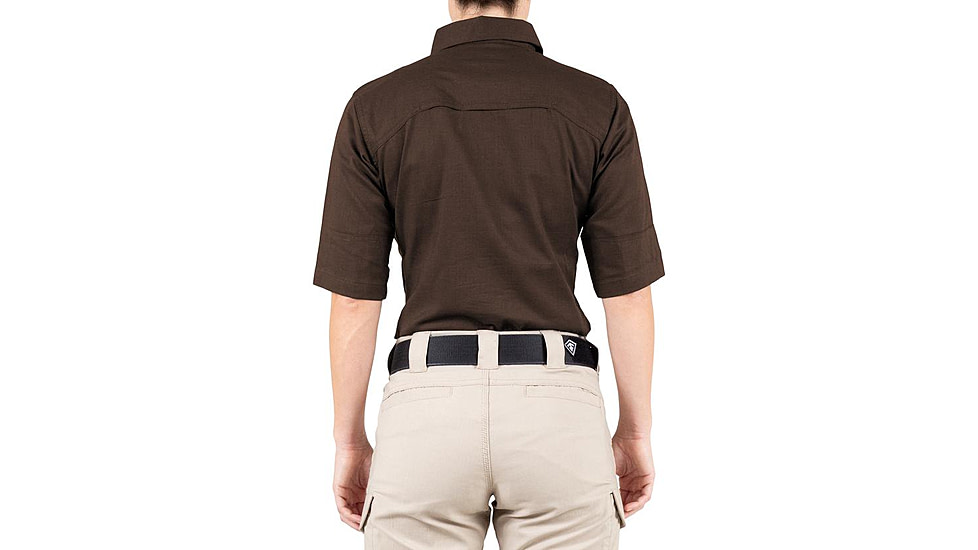 First Tactical V2 Tactical Short Sleeve Shirt - Womens, Kodiak Brown, Medium, 122007-182-M
