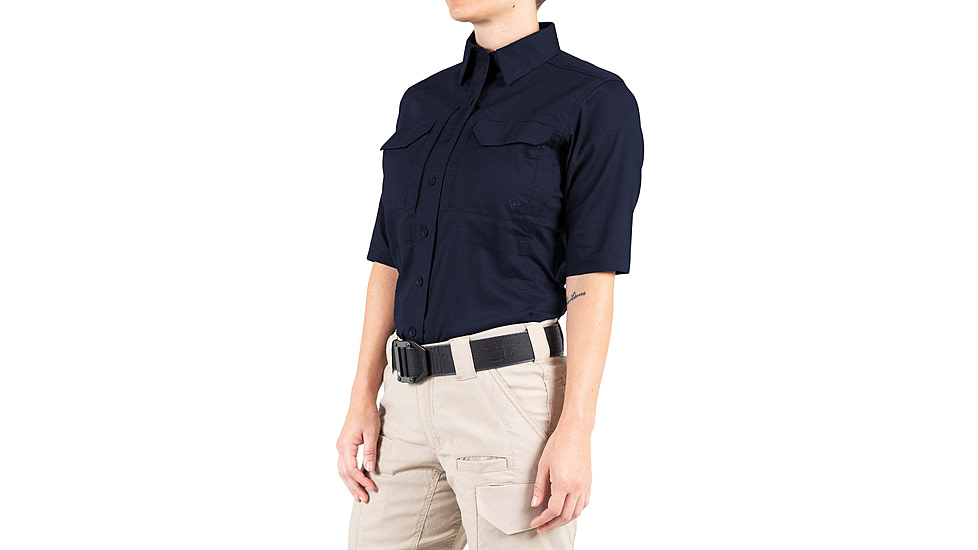 First Tactical V2 Tactical Short Sleeve Shirt - Womens, Midnight Blue, 3XL, 122007-729-3XL