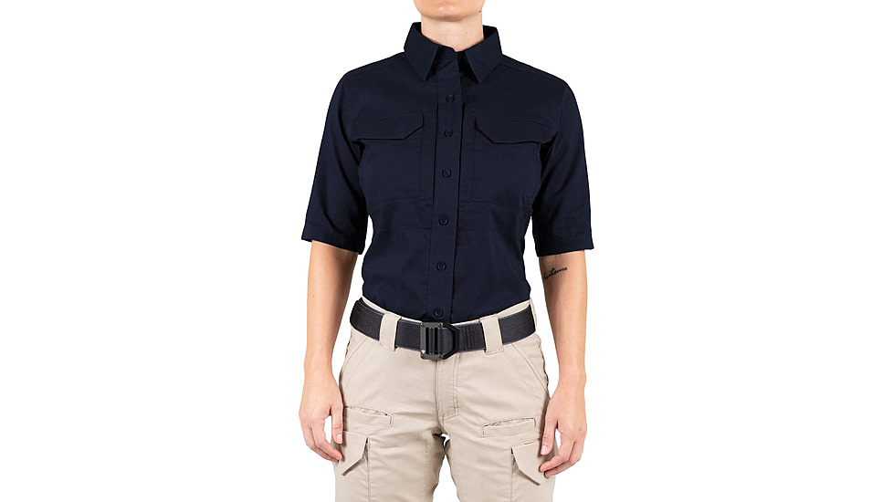 First Tactical V2 Tactical Short Sleeve Shirt - Womens, Midnight Blue, 3XL, 122007-729-3XL