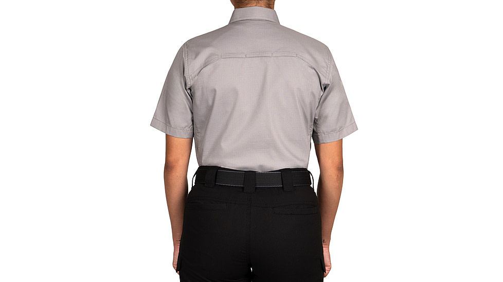 First Tactical V2 Tactical Short Sleeve Shirt - Womens, Regular, Nickel Gray, Extra Large, 122007-083-XL-R