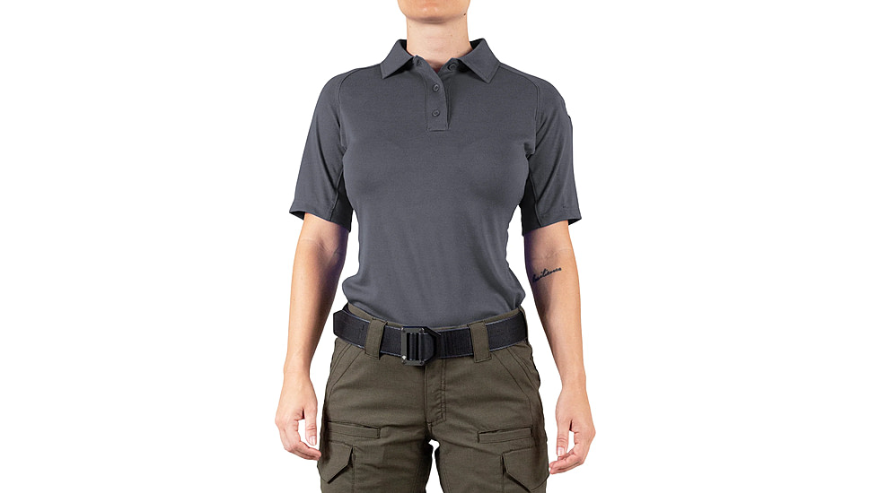 First Tactical Performance Short Sleeve Polo - Women's, Asphalt, 3XL, 122509-015-3XL