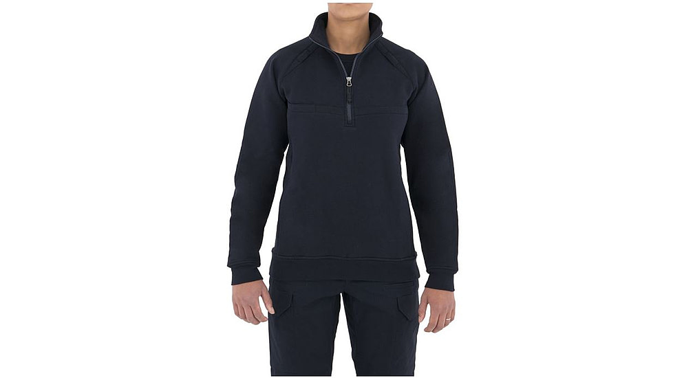 First Tactical Womens Ctn Job Shirt 1/4 Zip, Midnight Navy, Extra Small Regular 128507-729-XS-R