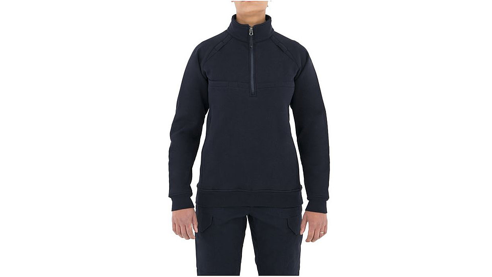 First Tactical Womens Ctn Job Shirt 1/4 Zip, Midnight Navy, Extra Small Regular 128507-729-XS-R