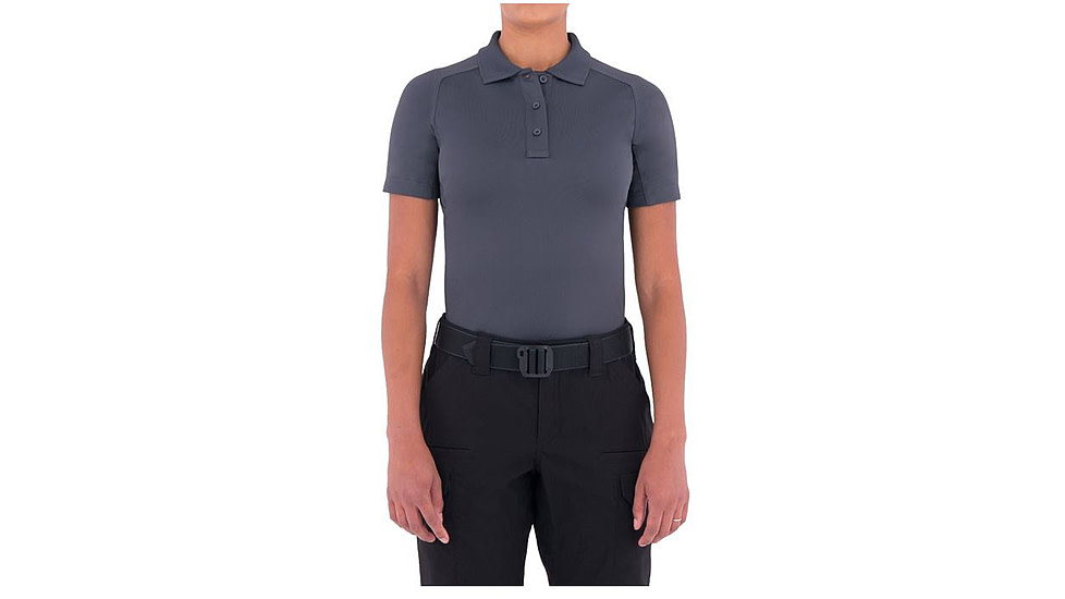 First Tactical Womens Performance Ss Polo, Asphalt, Extra Small 122509-015-XS