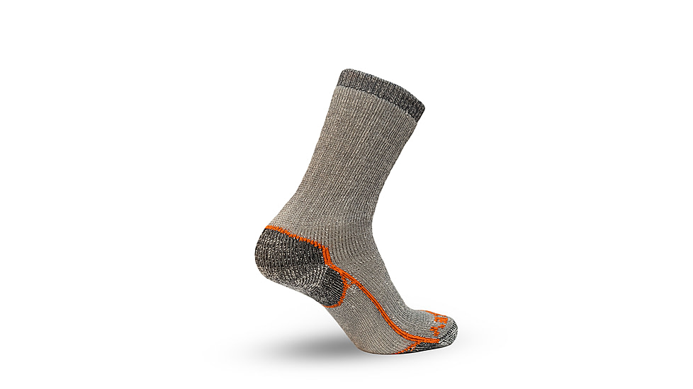 Fish Monkey Boot Cut Yeti Series Heavy-Weight Boot-Crew Socks, Grey, XL, SM400-GRY-XL