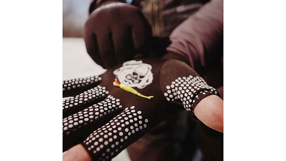 Fish Monkey Monkey Hands Glove Liner, Black, L/XL, FM34-BL-L/XL