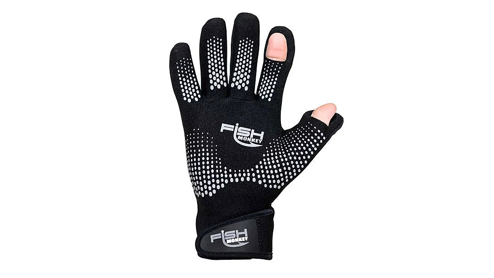 Fish Monkey The Blocker Neoprene Glove, Black, M, FM50-BLK-M