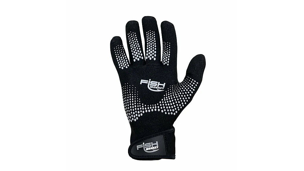 Fish Monkey The Blocker Neoprene Glove, Black, M, FM50-BLK-M
