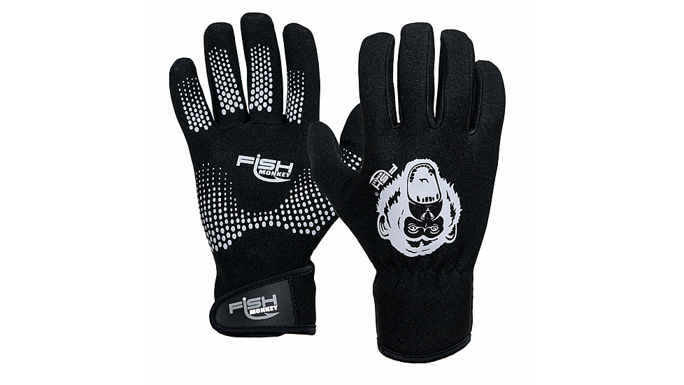 Fish Monkey The Blocker Neoprene Glove, Black, M, FM50-BLK-M