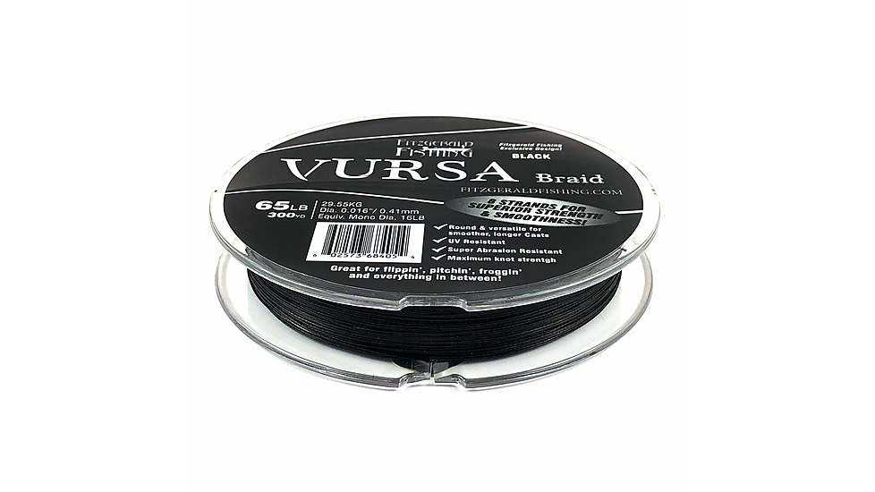 Fitzgerald Fishing Vursa Braid Line, 30LB, Green, 150yds, VBG30150
