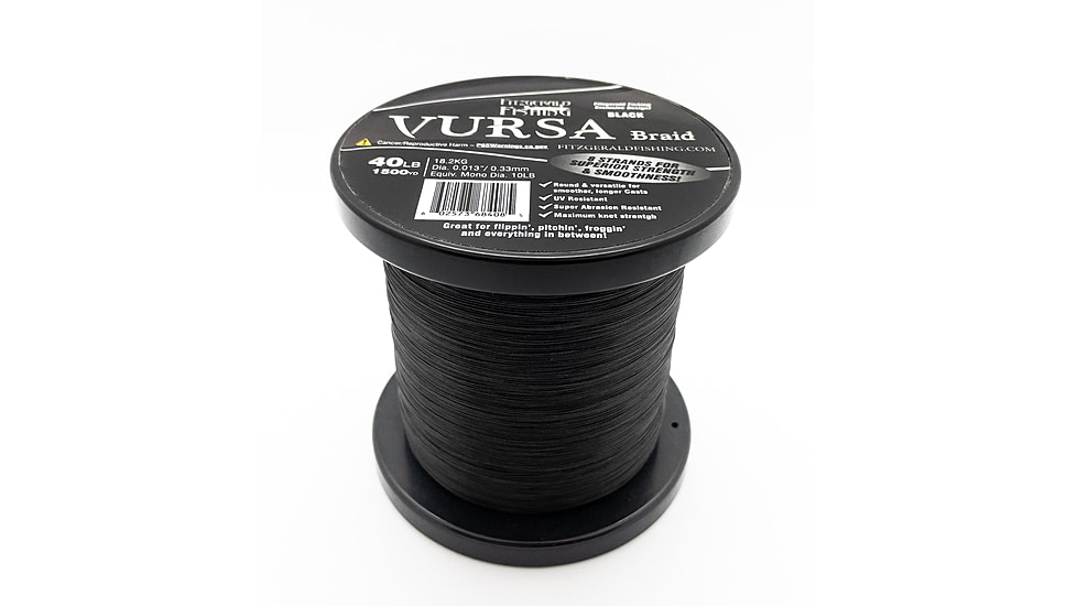 Fitzgerald Fishing Vursa Braid Line, 30LB, Green, 150yds, VBG30150