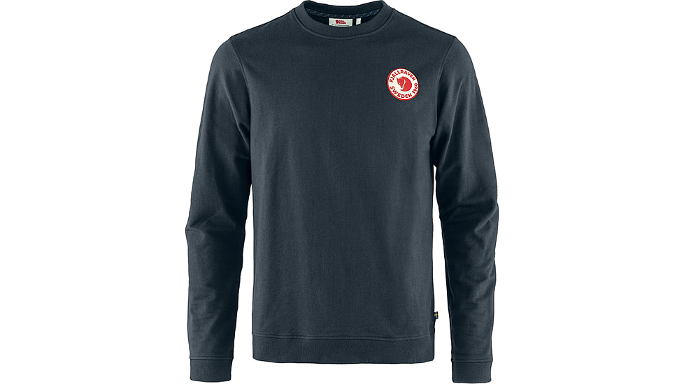 Fjallraven 1960 Logo Badge Sweater - Mens, Dark Navy, Extra Large, F87163-555-XL