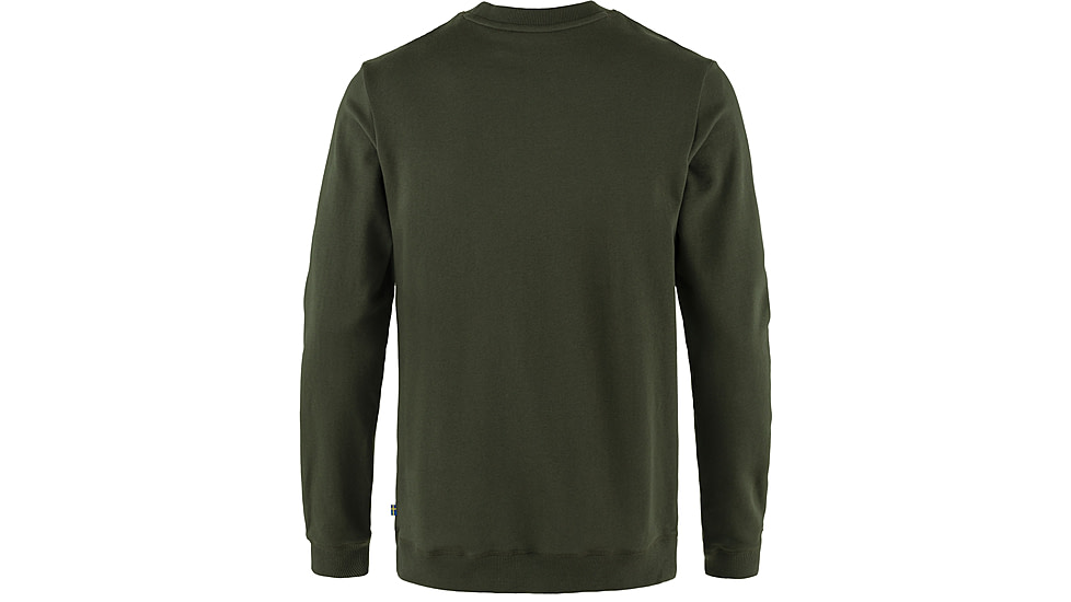 Fjallraven 1960 Logo Badge Sweater - Mens, Deep Forest, Extra Large, F87163-662-XL